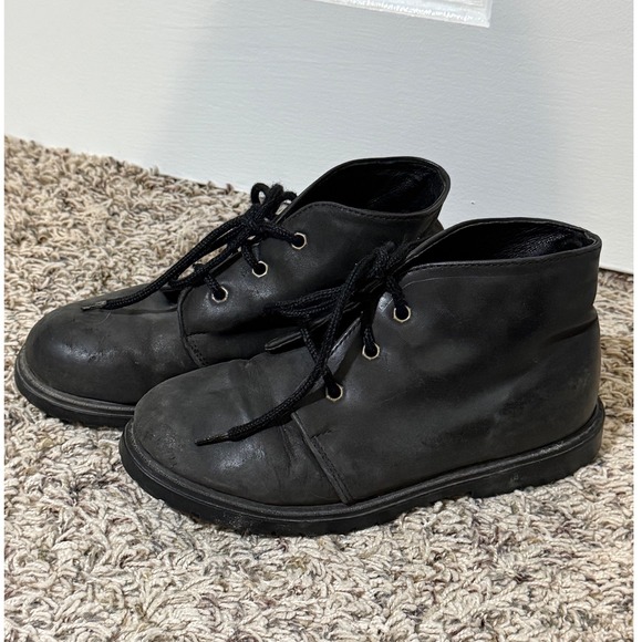 L.L. Bean Other - LL Bean Kids Black Leather Thinsulate Insulated Chukka Desert Boots 4M OW49704